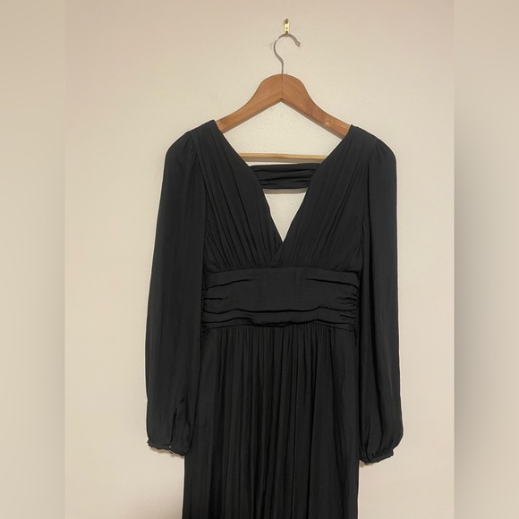 NWT Anthropologie Size 2 Black V-Neck Dress - Picture 5 of 11